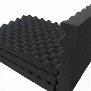 Heißer verkauf Akustische Schaum Schwarz Studio und farben Schalldichte Sound-absorbieren Panel Bevel