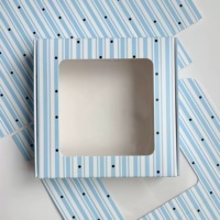 Boîte d'expédition en carton kraft écologique personnalisée, robuste et ondulée, avec fenêtre, pour chouchous, porte-clés, boucles d'oreilles et cadeaux