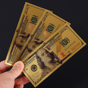 Venta al por mayor del fabricante: Nueva versión <span class=keywords><strong>de</strong></span> billete conmemorativo <span class=keywords><strong>de</strong></span> <span class=keywords><strong>100</strong></span> dólares <span class=keywords><strong>de</strong></span> plástico con lámina <span class=keywords><strong>de</strong></span> oro, regalos publicitarios <span class=keywords><strong>de</strong></span> moneda extranjera, estilo americano. - Product Image 4