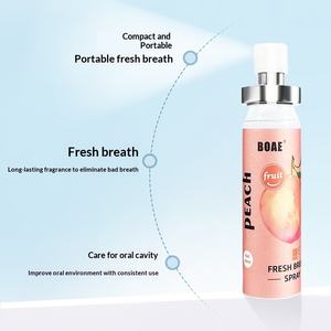 Spray Bucal <span class=keywords><strong>con</strong></span> Sabor a Fruta Fácil de Usar, Aliento a Melocotón, Frescura Duradera Sin Olor, en Existencia, 20 ml para Hombres y Mujeres - Product Image 3