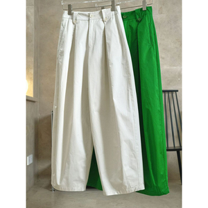 Primavera nuevo estilo coreano estilo yuppie desplazamientos cintura alta pantalones de pierna ancha sueltos adelgazantes pantalones casuales crujientes para mujeres - Product Image 6