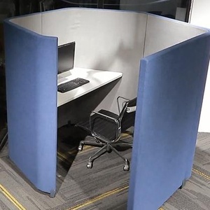 Postazione di lavoro mobili ufficio privato stand posti a sedere moderna riunione Pod con centro tavolo ufficio postazioni di lavoro divisorio modulare - Product Image 5
