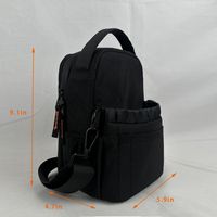 Oem/Odm Premium Magnetische Gymtas Met Waterfles En Telefoon Opbergklem Portemonnee Zak Verstelbare Slingband