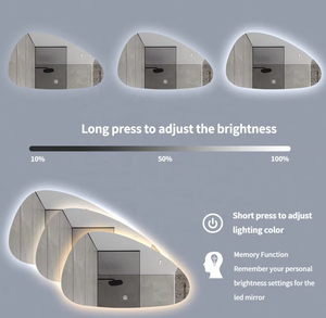 Miroir intelligent <span class=keywords><strong>LED</strong></span> créatif sans cadre, irrégulier et spécial, pour hôtel/maison/villa <span class=keywords><strong>de</strong></span> luxe - Product Image 4