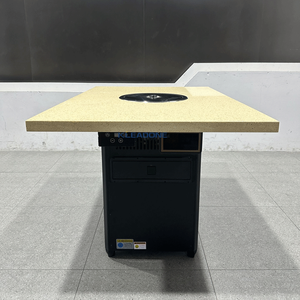 Mesa de Comedor Comercial de Acero Inoxidable para Restaurante, Estilo Coreano, Moderna, Sin Humo, con Pantalla Táctil Inteligente, Personalizable, KLEADONE KLD-097-HGT-B3 - Product Image 2