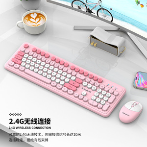 K-Snake Wk200 Wireless Keyboard <b>Mouse</b> Combo 104 Keys English Ultra Thin For Desktop Laptop Office Business - Product Image 1