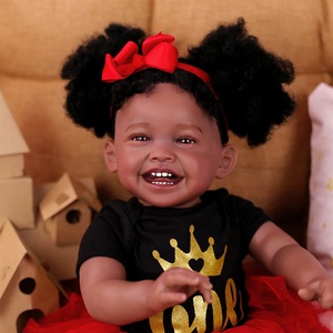 Muñeca Bebé <span class=keywords><strong>Reborn</strong></span> Realista Negra al por Mayor de Lifereborn con Biberón y Pañal, 24 Pulgadas, Vinilo Suave - Product Image 3