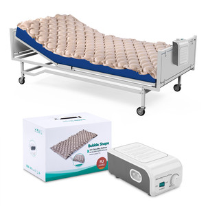 Matelas à air confortable pour lit d'hôpital, crème à bulles, médical, anti-douleur, anti-décubitus, matelas à air avec pompe intégrée