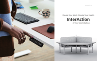 Escritorio de Oficina Moderno Ergonómico y Duradero con Altura Ajustable Eléctrica, Escritorio Inteligente con Funciones Inteligentes, Material de Madera