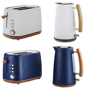 Hervidor Eléctrico Moderno de 1.7L con Acabado de Madera y Juego de Tostadora, Jarra Calentadora de Agua, Hervidor Eléctrico para Hotel - Product Image 2