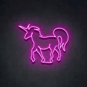 Enseignes au néon licorne, amour LED néon pour fournitures de fête 10 enseignes en acrylique personnalisées avec logo personnalisé petit <span class=keywords><strong>transformateur</strong></span> - Product Image 5