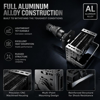 Projecteur LED industriel étanche 300W personnalisé avec fonction Gobo, pour signalisation de sécurité et projection de logo sur chantier, alimentation CA