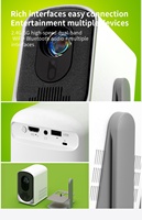 Mini Proyector LED Portátil Popular con WiFi 6 5G, Altavoz Integrado, Resolución Nativa 720P, Compatible con 4K, para Cine en Casa, Video, Películas al Aire Libre