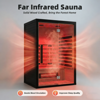 Produsen Ruang Sauna Inframerah Jauh Elektrik Modern untuk 1-2 Orang dengan Pemanas Kayu Solid untuk Gym atau Kamar Tidur