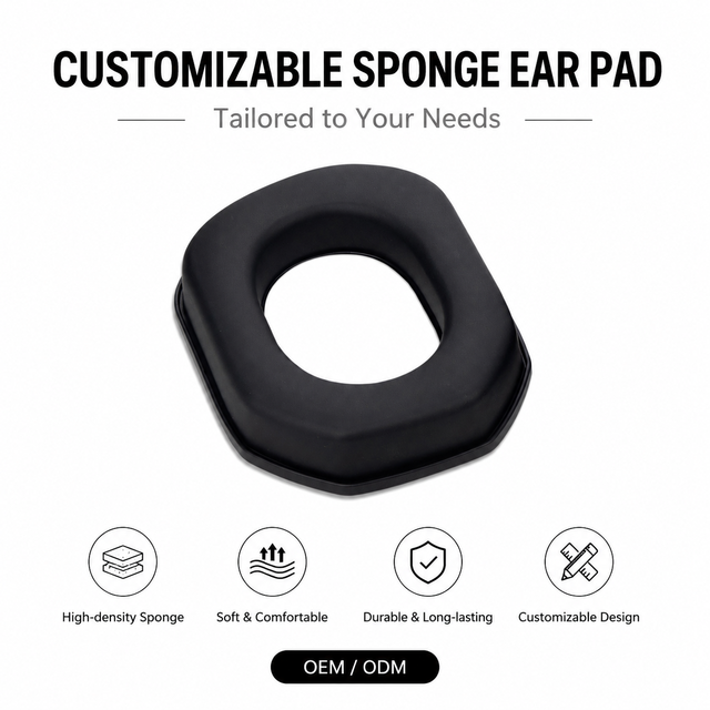 Noise-Canceling Soft Headphone Ear Cushion Pads Sponge Pads Replacement Foam Earpieces Low MOQ Wholesale
