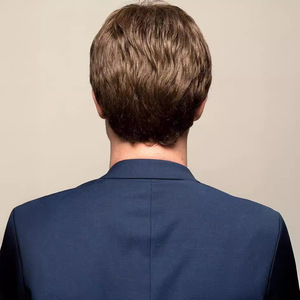 วิกผมผู้<span class=keywords><strong>ชาย</strong></span>ทรงผมสั้นแบบยุโรปอเมริกันขายดี พร้อมหน้าม้า แสกข้าง เทคนิคการผลิตแบบจักรกล จัดส่งแบบดรอปชิปปิ้ง - Product Image 4