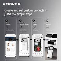 Impresora UV Plana A3 Automática con Tinta UV PodNEX AI para Carcasas de Teléfono/AirPods, Imanes de Refrigerador, Etiquetas para Mascotas y Regalos de Plástico