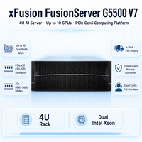 XFusion G5500 V7 4U Rackmount GPU Server Dual Socket 10 GPU 14 Slot PCIe 5.0 32 DIMM DDR5 untuk Pelatihan AI Inference HPC