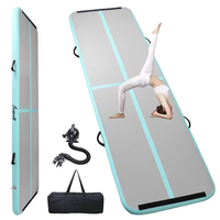 Tapis de yoga gonflable en PVC – Option personnalisée portable et étanche pour gymnastique, danse, taekwondo, arts martiaux, matelas pneumatique pour figures acrobatiques