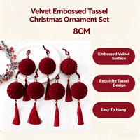 Set Bola Natal Baru Berlapis Elektroplating dan Berlapis Cat 8CM 9PCS Hiasan Gantung Pohon Natal Hadiah Natal Liburan