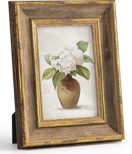 Marco de Fotos de <span class=keywords><strong>Madera</strong></span> Elegante Grabado con Láser Personalizado, Color Dorado, <span class=keywords><strong>para</strong></span> Bodas, Aniversarios, Regalos Promocionales Corporativos, Venta al Por Mayor - Product Image 2