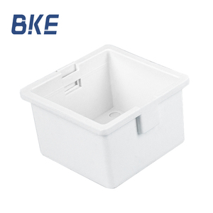 pvc upvc 86 type switch socket electrical wall surface white/bule/ red color one gang bottom switch box
