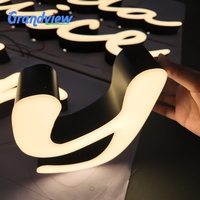 Enseigne lumineuse LED extérieure personnalisée pour logos d'entreprise, étanche IP65, murale et illuminée