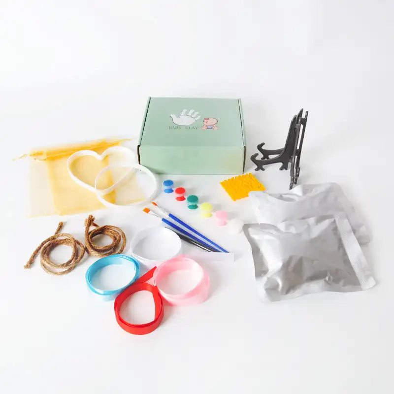 Kit de conserve des empreintes en argile pour bébé, ensemble de moulage pour cadre Photo avec des mains et des pieds