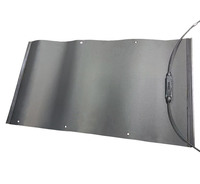 Tuile solaire incurvée à technologie avancée 60W, tuile solaire arquée HJT monocristalline, tuiles solaires BIPV, panneau solaire de toiture coloré
