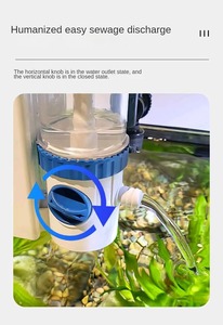 SUNSUN Filtre de réservoir de poisson externe suspendu Filtre d'aquarium multifonction pour poisson avec collecteur de déchets Génération d'oxygène Fabrication de vagues - Product Image 4