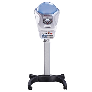 Appareil à vapeur pour cheveux professionnel avec ozone et 7 lumières LED, fabrication directe, taux de <span class=keywords><strong>rachat</strong></span> élevé, équipement de salon de coiffure durable - Product Image 2