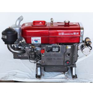 Moteur diesel monocylindre 4 temps à démarrage électrique Aokai ZS1100M 22 CV Euro 3 avec roulement central pour équipement agricole - Product Image 1