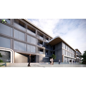 Bâtiment de bureau en acier industriel de qualité supérieure Construction rapide Entrepôts Ateliers Fermes Grange Design moderne - Product Image 2