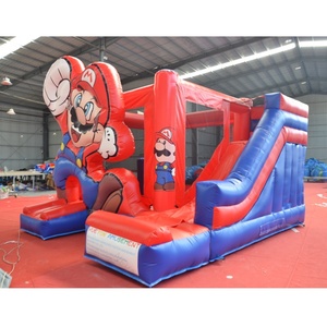 Casa de rebote inflable de Super Mario Bros, carrera de obstáculos de PVC de grado comercial para ocasiones residenciales y escolares - Product Image 2