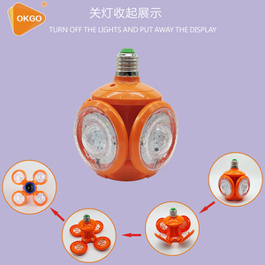 Foldable Outdoor Camping <b>Light</b> With Bluetooth Speaker 10W Universal <b>Plug</b> Portable Tent Lamp - Product Image 5