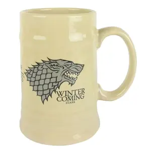 Mug à bière grand format avec le slogan « Winter Is Coming » de la famille Stark et « Hear Me Roar » de la famille <span class=keywords><strong>Targaryen</strong></span>, inspiré de Game of Thrones. - Product Image 5