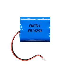 Lithium Battery Aa Li-SCLO2 3.6v 1/2 AA ER14250 Lithium Battery With Wires Connectors