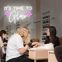 Il est temps de briller ! Décoration néon Cowgirls, lumière néon pour filles, fête lumineuse, enseigne néon LED pour salon de beauté, salon de coiffure, ongles, enseignes néon personnalisées