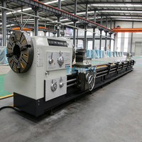 Tour à fileter horizontal robuste Q1327 pour tuyaux de grande diamètre, alésage de broche 280 mm, lit oscillant 1000 mm, 22 kW, pour le filetage de tuyaux de champ pétrolier