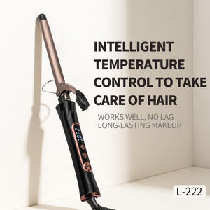 <span class=keywords><strong>Fer</strong></span> à friser électrique avec chauffage PTC Réglages de chaleur réglables Affichage de la température LCD pour le coiffage des cheveux secs et l'utilisation domestique - Product Image 6