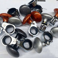 Poignée de direction ajustable en métal style fibre de carbone pour voitures de performance – Accessoires