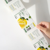 Prix bas Étiquette Autocollant Transparent Rouleau Adhésif Étiquettes Autocollants pour Emballage