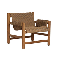 Canapé en bois massif d'extérieur, cour, jardin, terrasse, hôtel, maison d'hôtes, balcon, designer, combinaison de meubles de loisirs d'extérieur