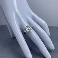 Bague MuShan de luxe en argent sterling 925 avec moissanite ronde, bague sur mesure pour ami, plaquée or 18 carats, bagues brevetées MST