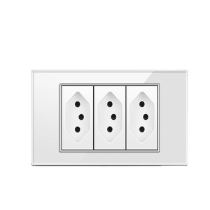 <span class=keywords><strong>Enchufe</strong></span> de pared de <span class=keywords><strong>Brasil</strong></span> con 118 estándar blanco gris Oro Negro panel de vidrio <span class=keywords><strong>enchufe</strong></span> eléctrico tipo 16a <span class=keywords><strong>corriente</strong></span> nominal 3 salidas de CA - Product Image 4