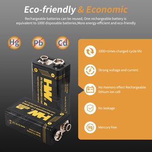 Pin <span class=keywords><strong>Lithium</strong></span> Ion 9V 1000 chu kỳ 9 <span class=keywords><strong>Volt</strong></span> 3600mWh Pin <span class=keywords><strong>Lithium</strong></span> sạc lại được <span class=keywords><strong>4</strong></span> cục kèm bộ sạc pin <span class=keywords><strong>Lithium</strong></span> - Product Image 6