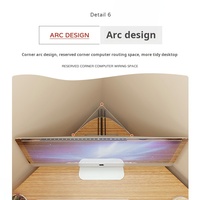 Petit bureau d'angle triangulaire en chêne pour l'étude, le travail sur ordinateur et l'écriture à domicile