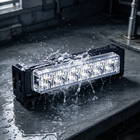 6W LED Stroboskop-Dachmontage-Warnleuchte Aluminiumgehäuse Mehrfarbige Blinkleuchte für SUV ATV LKW