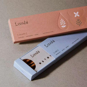 Boîtes en papier d'art haut de gamme personnalisées pour l'emballage d'encens et d'épices Nouvelle tendance Boîte à tiroirs à gaufrer de qualité supérieure - Product Image 4