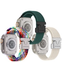 Nouveau design boucle de montre en métal bracelet de montre en nylon pour Apple Watch 10 9 8 7 6 5 4 3